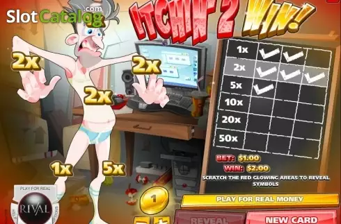 Οθόνη3. Itchin' 2 Win Scratch and Win Κουλοχέρης