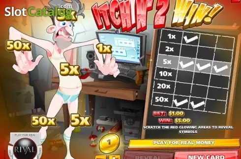 Οθόνη4. Itchin' 2 Win Scratch and Win Κουλοχέρης
