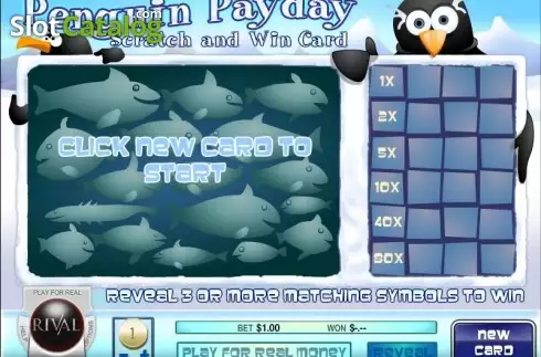 Οθόνη2. Penguin Payday Scratch and Win Κουλοχέρης