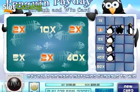 Οθόνη4. Penguin Payday Scratch and Win Κουλοχέρης