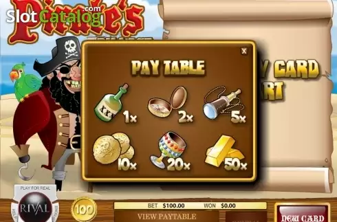 Οθόνη2. Pirate's Pillage Scratch and Win Κουλοχέρης