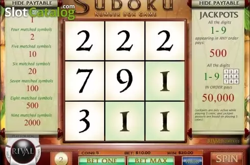 Οθόνη4. Sudoku Box Game Κουλοχέρης 