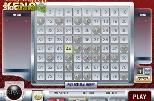 Οθόνη2. Vegas Jackpot Keno Κουλοχέρης