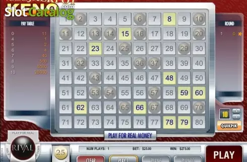 Οθόνη5. Vegas Jackpot Keno Κουλοχέρης