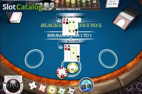 Οθόνη5. Blackjack (Rival) Κουλοχέρης