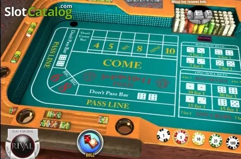 Οθόνη2. Craps (Rival) Κουλοχέρης