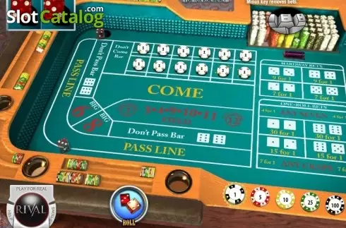 Οθόνη4. Craps (Rival) Κουλοχέρης
