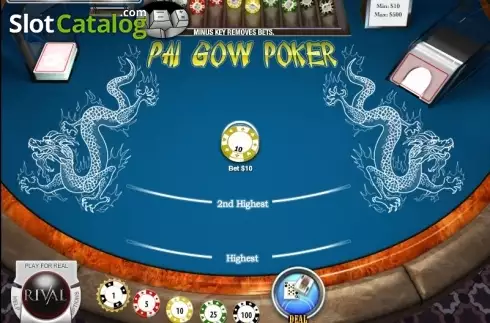 Οθόνη2. Pai Gow Poker (Rival) Κουλοχέρης