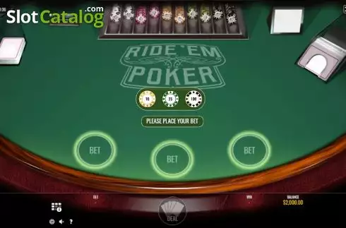 Οθόνη2. Ride'Em Poker (Rival) Κουλοχέρης 