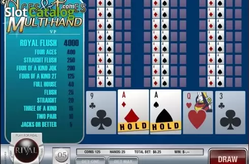 Οθόνη7. Aces and Faces (Rival) Κουλοχέρης 
