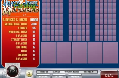 Οθόνη3. Deuces and Joker MH (Rival) Κουλοχέρης
