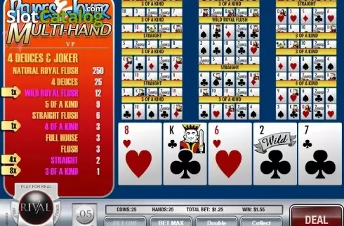 Οθόνη6. Deuces and Joker MH (Rival) Κουλοχέρης