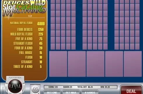 Οθόνη3. Deuces Wild MH (Rival) Κουλοχέρης