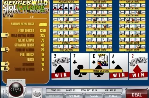Οθόνη4. Deuces Wild MH (Rival) Κουλοχέρης