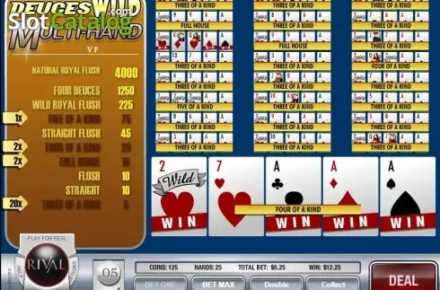 Οθόνη5. Deuces Wild MH (Rival) Κουλοχέρης