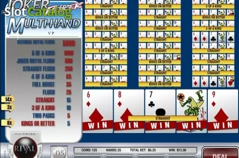 Οθόνη4. Joker Poker (Rival) Κουλοχέρης 