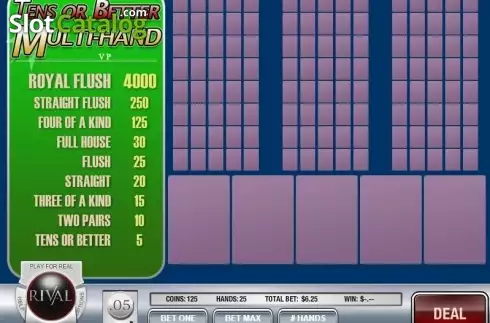 Οθόνη3. Tens or Better (Rival Gaming) Κουλοχέρης