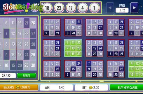 Οθόνη3. Bingo 30 Ball Κουλοχέρης 