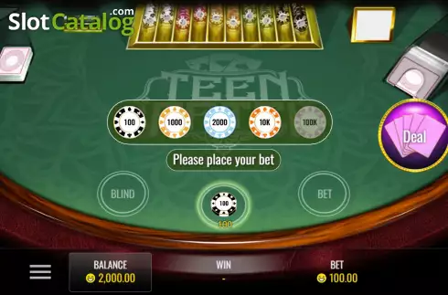 Οθόνη2. Teen Patti (Rival Gaming) Κουλοχέρης 