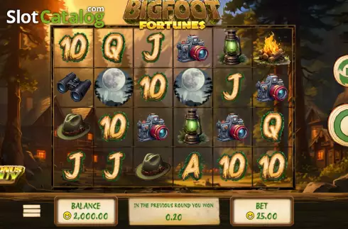 Οθόνη2. Bigfoot Fortunes Κουλοχέρης