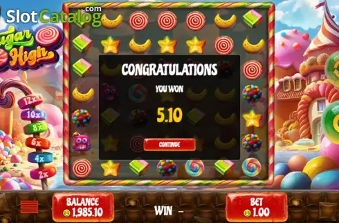 Οθόνη3. Sugar High (Rival Gaming) Κουλοχέρης