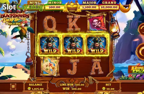 Οθόνη3. Blackbeard's Lucky Bucks Κουλοχέρης 