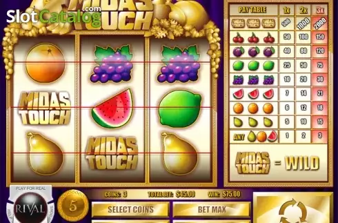 Οθόνη 4. Midas Touch (Rival Gaming) Κουλοχέρης 