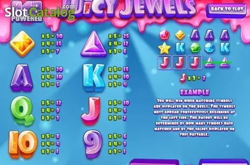 Οθόνη2. Juicy Jewels (Rival Gaming) Κουλοχέρης