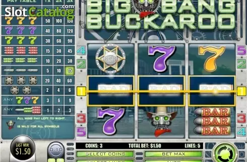 Οθόνη3. Big Bang Buckaroo Κουλοχέρης
