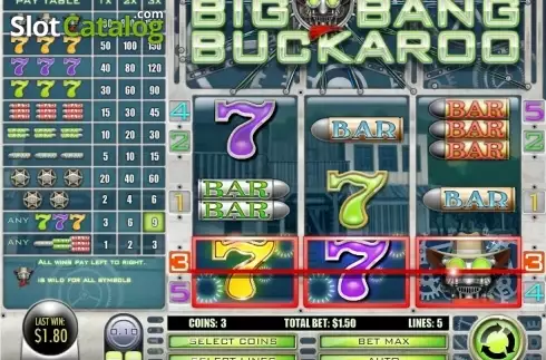 Οθόνη6. Big Bang Buckaroo Κουλοχέρης