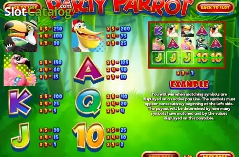 Οθόνη7. Party Parrot Κουλοχέρης 