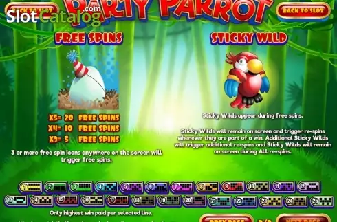 Οθόνη9. Party Parrot Κουλοχέρης 