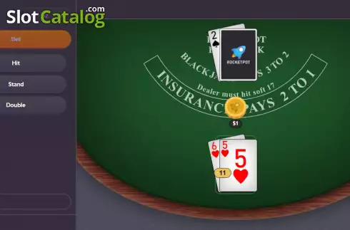 Οθόνη3. Blackjack (Rocketpot Originals) Κουλοχέρης 
