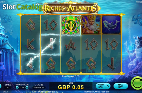 Οθόνη5. Riches of Atlantis (Markor Technology) Κουλοχέρης