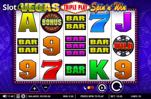 Οθόνη2. Vegas Triple Pay Spin 'n' Win (Rogue) Κουλοχέρης 