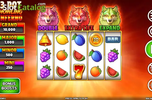 Οθόνη2. Howling Inferno 3xPot Κουλοχέρης