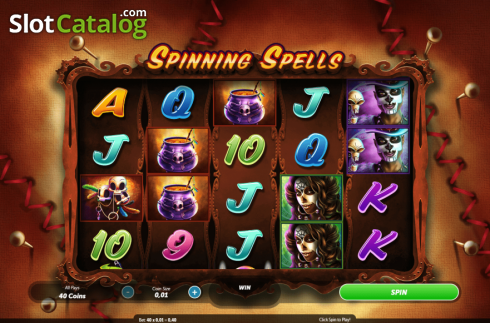 Οθόνη2. Spinning Spells Κουλοχέρης 