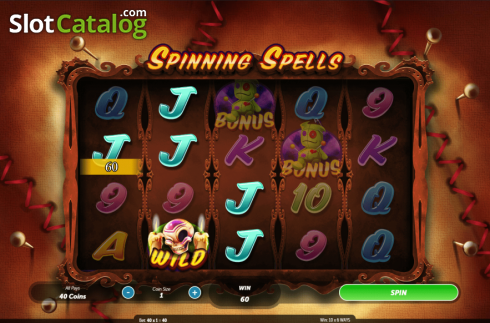 Οθόνη3. Spinning Spells Κουλοχέρης 