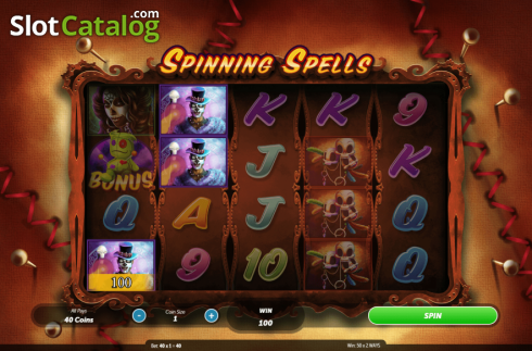 Οθόνη6. Spinning Spells Κουλοχέρης 