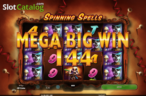 Οθόνη4. Spinning Spells Κουλοχέρης 