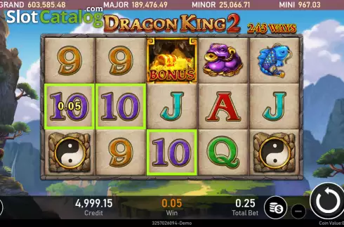 Οθόνη4. Dragon King 2 Κουλοχέρης