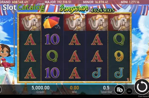 Οθόνη2. Songkran (Royal Slot Gaming) Κουλοχέρης