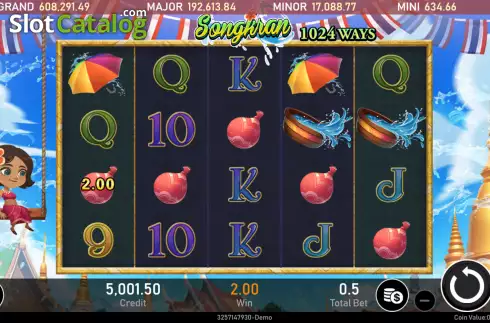 Οθόνη3. Songkran (Royal Slot Gaming) Κουλοχέρης