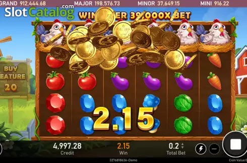Οθόνη5. Happy Farm (Royal Slot Gaming) Κουλοχέρης