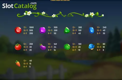 Οθόνη8. Happy Farm (Royal Slot Gaming) Κουλοχέρης