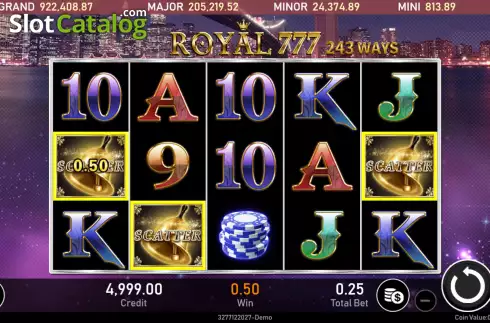 Οθόνη3. Royal 777 Κουλοχέρης 