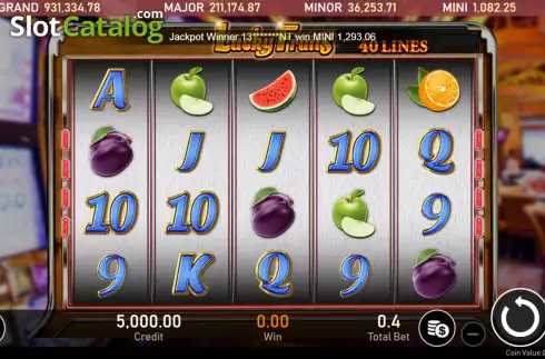 Οθόνη2. Lucky Fruits (Royal Slot Gaming) Κουλοχέρης
