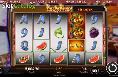 Οθόνη4. Lucky Fruits (Royal Slot Gaming) Κουλοχέρης