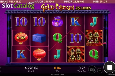 Οθόνη3. Gold Chicken Κουλοχέρης