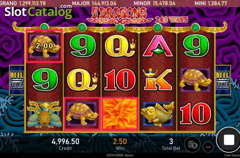 Οθόνη4. 5 Dragons (Royal Slot Gaming) Κουλοχέρης
